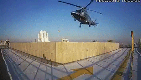 Imagem Entrada e saída de helicóptero
